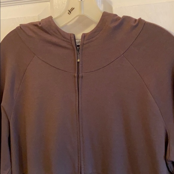 Pure Jill M brown hooded zip front jacket - Picture 2 of 7